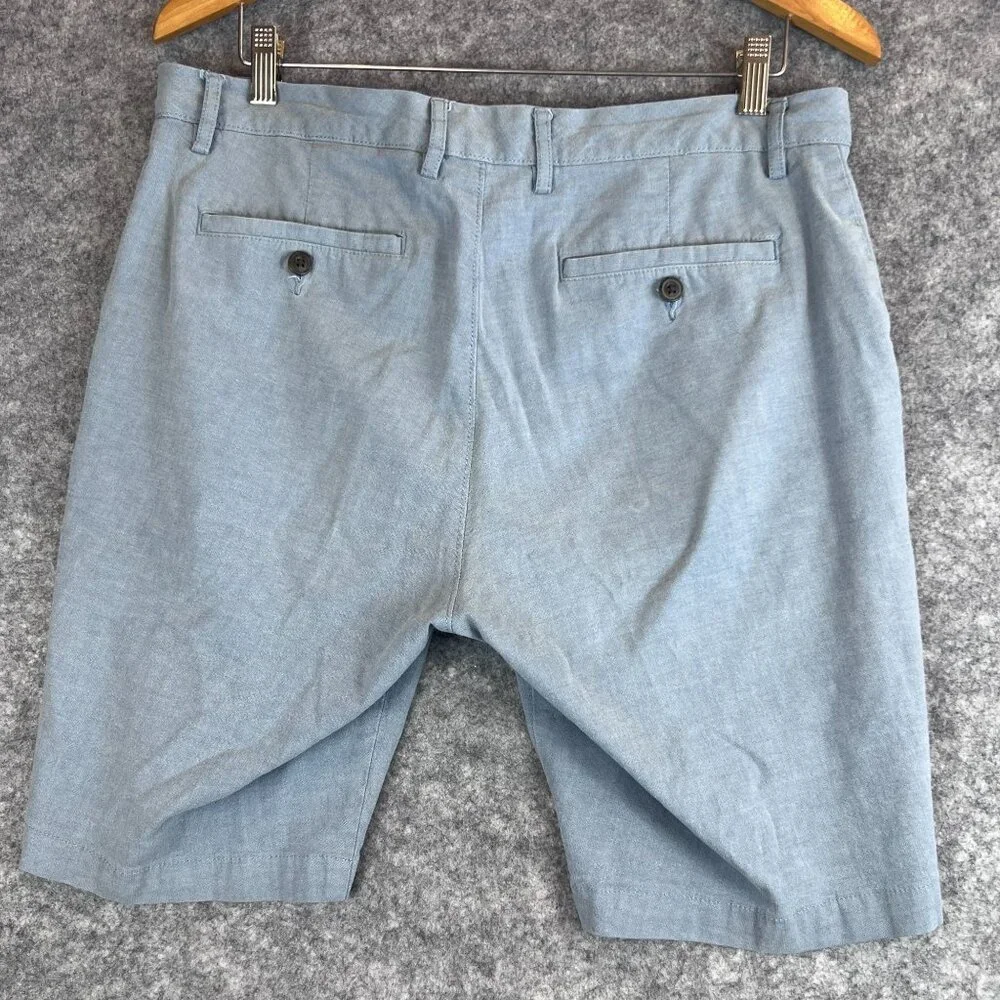 Goodthreads Mens 34 Light Blue Chino Resort Preppy Shorts Lightweight Casual